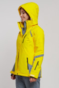 Купить Горнолыжная куртка женская зимняя желтого цвета 2316J, фото 5