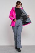 Купить Горнолыжная куртка женская зимняя розового цвета 2316R, фото 11