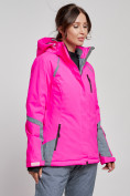 Купить Горнолыжная куртка женская зимняя розового цвета 2316R, фото 6