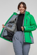 Купить Горнолыжная куртка женская зимняя зеленого цвета 2316Z, фото 11