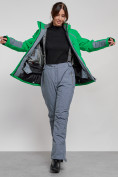 Купить Горнолыжная куртка женская зимняя зеленого цвета 2316Z, фото 12