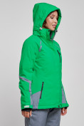 Купить Горнолыжная куртка женская зимняя зеленого цвета 2316Z, фото 5
