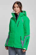 Купить Горнолыжная куртка женская зимняя зеленого цвета 2316Z, фото 6