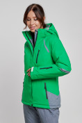 Купить Горнолыжная куртка женская зимняя зеленого цвета 2316Z, фото 7