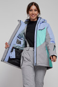 Купить Горнолыжная куртка женская зимняя фиолетового цвета 2319F, фото 10