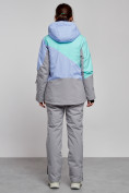 Купить Горнолыжная куртка женская зимняя фиолетового цвета 2319F, фото 12
