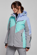 Купить Горнолыжная куртка женская зимняя фиолетового цвета 2319F, фото 2
