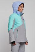 Купить Горнолыжная куртка женская зимняя фиолетового цвета 2319F, фото 5