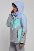 Купить Горнолыжная куртка женская зимняя фиолетового цвета 2319F, фото 6