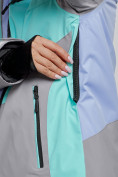 Купить Горнолыжная куртка женская зимняя фиолетового цвета 2319F, фото 9