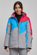 Купить Горнолыжная куртка женская зимняя малинового цвета 2319M