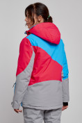 Купить Горнолыжная куртка женская зимняя малинового цвета 2319M, фото 4