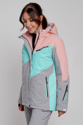 Купить Горнолыжная куртка женская зимняя розового цвета 2319R, фото 7