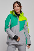 Купить Горнолыжная куртка женская зимняя салатового цвета 2319Sl