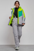 Купить Горнолыжная куртка женская зимняя салатового цвета 2319Sl, фото 11