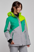 Купить Горнолыжная куртка женская зимняя салатового цвета 2319Sl, фото 3