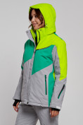 Купить Горнолыжная куртка женская зимняя салатового цвета 2319Sl, фото 6