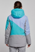 Купить Горнолыжная куртка женская зимняя зеленого цвета 2319Z, фото 4