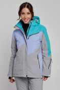 Купить Горнолыжная куртка женская зимняя зеленого цвета 2319Z, фото 5