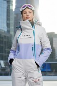 Купить Горнолыжный комбинезон женский зимний фиолетового цвета 2320F, фото 4