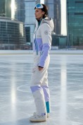 Купить Горнолыжный комбинезон женский зимний фиолетового цвета 2320F, фото 2
