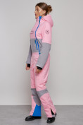 Купить Горнолыжный комбинезон женский зимний розового цвета 2320R, фото 2