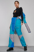 Купить Горнолыжный комбинезон женский зимний синего цвета 2320S, фото 22