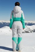 Купить Горнолыжный комбинезон женский зимний зеленого цвета 2320Z, фото 3