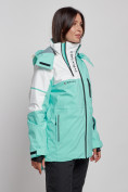 Купить Горнолыжная куртка женская зимняя бирюзового цвета 2321Br, фото 3