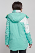 Купить Горнолыжная куртка женская зимняя бирюзового цвета 2321Br, фото 4