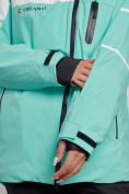 Купить Горнолыжная куртка женская зимняя бирюзового цвета 2321Br, фото 5