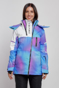 Купить Горнолыжная куртка женская зимняя фиолетового цвета 2321F
