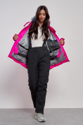 Купить Горнолыжная куртка женская зимняя розового цвета 2321R, фото 10