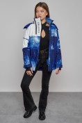 Купить Горнолыжная куртка женская зимняя синего цвета 2321S, фото 10