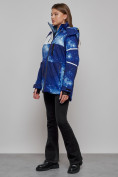 Купить Горнолыжная куртка женская зимняя синего цвета 2321S, фото 14