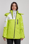 Купить Горнолыжная куртка женская зимняя салатового цвета 2321Sl