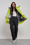 Купить Горнолыжная куртка женская зимняя салатового цвета 2321Sl, фото 11