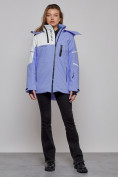 Купить Горнолыжная куртка женская зимняя сиреневого цвета 2321Sn, фото 13
