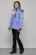 Купить Горнолыжная куртка женская зимняя сиреневого цвета 2321Sn, фото 14
