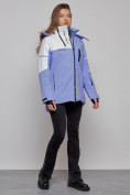 Купить Горнолыжная куртка женская зимняя сиреневого цвета 2321Sn, фото 15