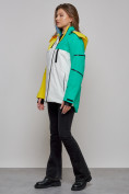 Купить Горнолыжная куртка женская зимняя желтого цвета 2322J, фото 2