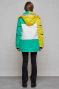 Купить Горнолыжная куртка женская зимняя желтого цвета 2322J, фото 4
