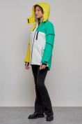 Купить Горнолыжная куртка женская зимняя желтого цвета 2322J, фото 6