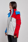 Купить Горнолыжная куртка женская зимняя красного цвета 2322Kr, фото 2