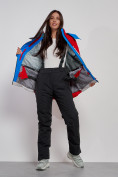 Купить Горнолыжная куртка женская зимняя красного цвета 2322Kr, фото 9