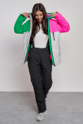 Купить Горнолыжная куртка женская зимняя розового цвета 2322R, фото 9