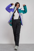Купить Горнолыжная куртка женская зимняя темно-зеленого цвета 2322TZ, фото 11