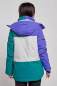 Купить Горнолыжная куртка женская зимняя темно-зеленого цвета 2322TZ, фото 4