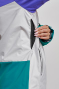 Купить Горнолыжная куртка женская зимняя темно-зеленого цвета 2322TZ, фото 6