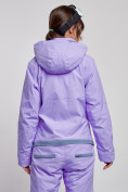 Купить Горнолыжный комбинезон женский зимний фиолетового цвета 2323F, фото 11